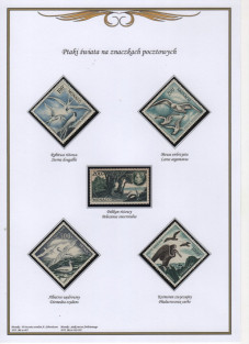 Ptaki na znaczkach - M